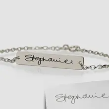 Почерк браслет Браслеты дизайн популярный пользовательское имя браслет с подписью 3 цвета на заказ браслет на заказ