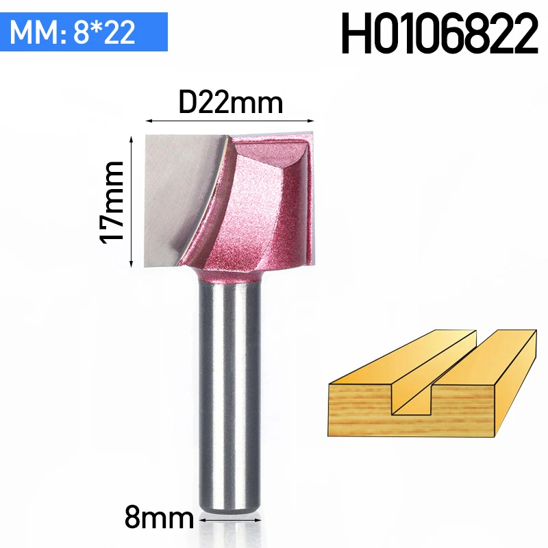 8 мм хвостовик очистки нижней гравировки бит карбида фреза Деревообрабатывающие инструменты ЧПУ фреза Концевая фреза для древесины плоская дверь - Длина режущей кромки: 8 x 22 mm