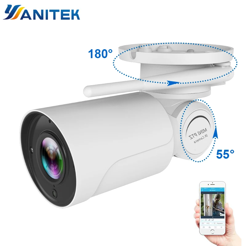 

1080P 2MP PTZ IP Camera WiFi Bullet Outdoor Wireless WiFi Waterproof Camera CCTV Security Surveillance 4X Optical Zoom IP Camara