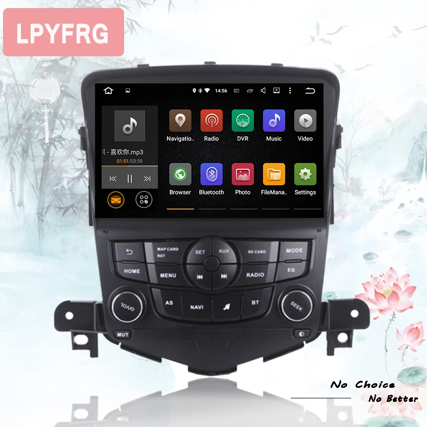 

4G RAM android 9.0 car dvd gps navigation for chevrolet cruze 2008-2011-15 Auto car radio multimedia player with SWC Bluetooth