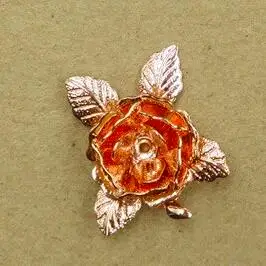 BASEHOME 10 шт 20 мм Винтажные Цветы разделитель филигранный цветок подвески металлические украшения фурнитура для DIY ожерелье головной убор - Цвет: Rose Gold