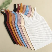 Nate Hakuna 2018 Hot Sale Ms Wing Meryl Needle Knitting Ice Silk V-Neck Sexy Design Condole Belt Women Vest Lovy Camis