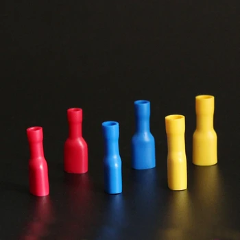 

FDFD1.25-2-5.5-110-187-250 female pre-insulated terminal jacket plug spring connection cold pressure end copper nose