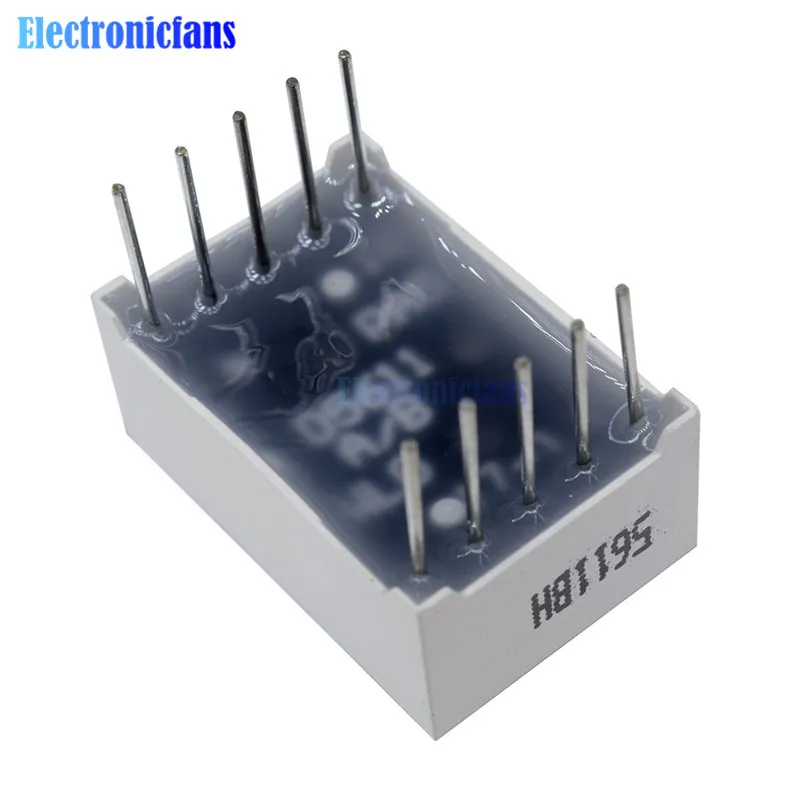 10 шт. 0,5" 0,56 дюймов красный светодиодный-значный 7-сегментный 1bit 1 бит общий анод положительный цифровая трубка