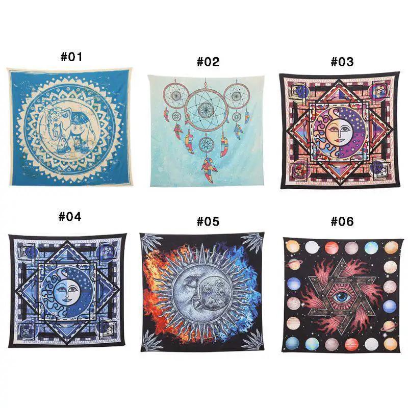 

1pcs Multi-styles Bohemia Mandala Blankets Tapestry Elephant Wall Hanging wandbehang gobelin Blanket Dorm Home Decor