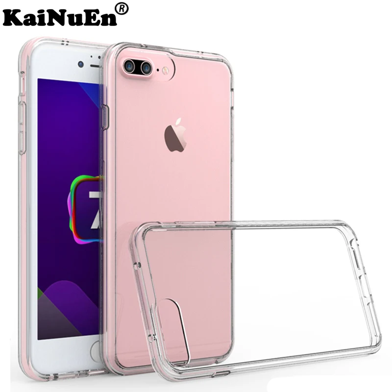 

kainuen luxury transparent phone capinha,coque,cover,case for iphone 8 plus 8plus for apple iphone8 silicone silicon accessories