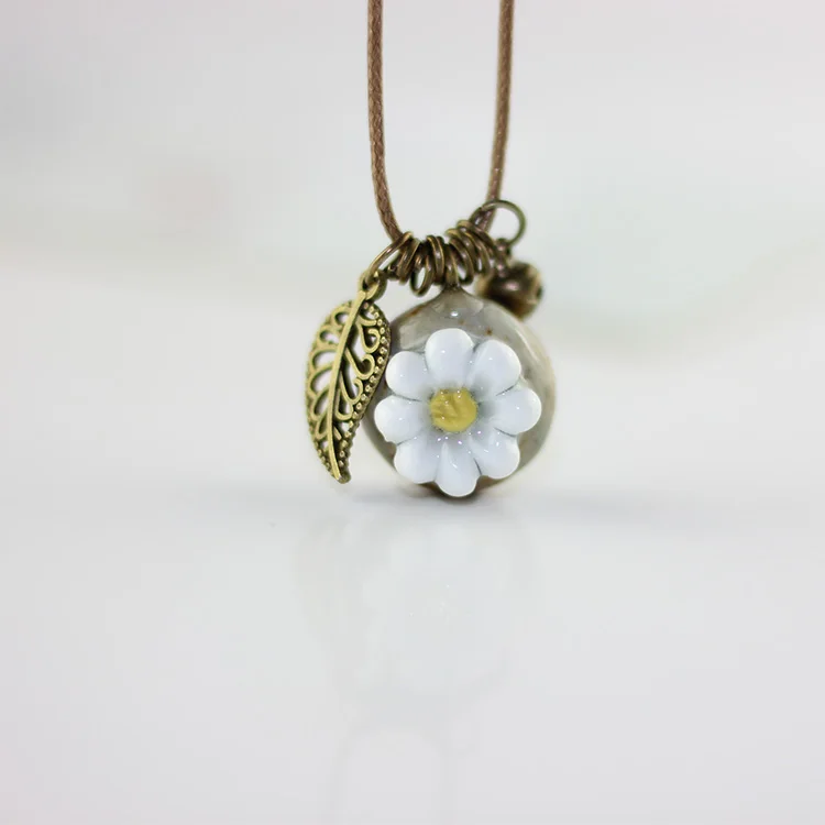 

Hand knead floret clavicle necklace brief paragraph all sorts of national wind restoring ancient ways free shipping #1807