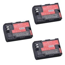 3Pc Sanyo Cells LP-E6 LP E6 LPE6N Camera Battery AKKU for Canon DSLR EOS 5D Mark II Mark III 60D 60Da 7D 70D 6D Camera accessory