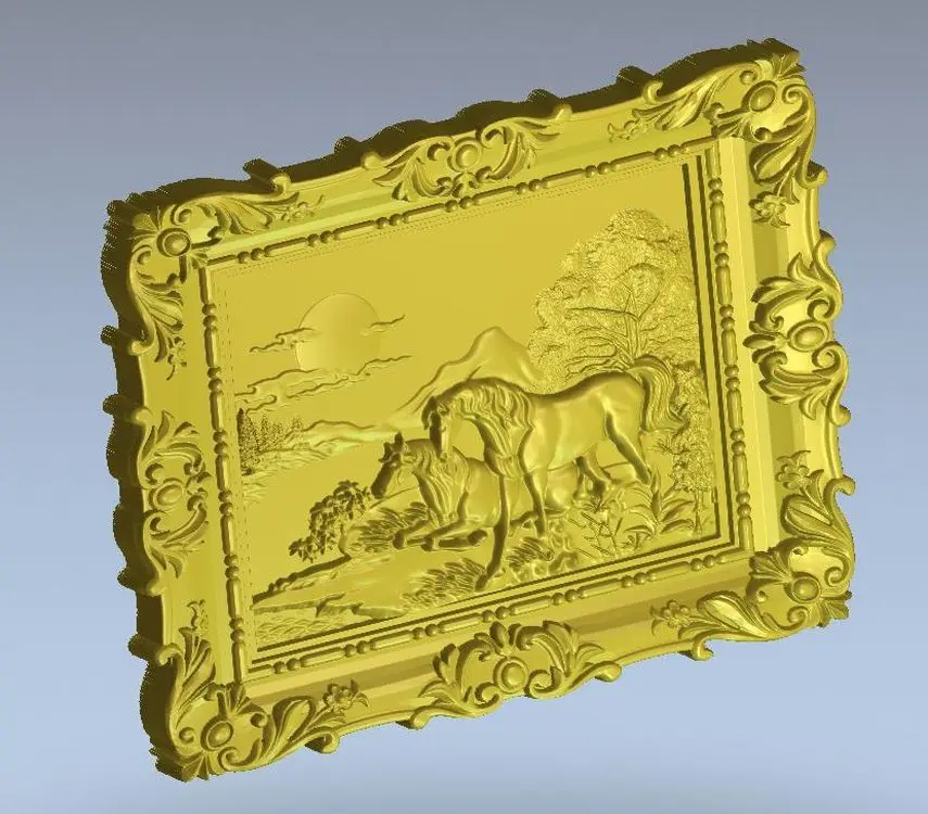 3d модель рельеф для ЧПУ в формате STL Panno_Coney|3d model relief|3d relief modelfor cnc |