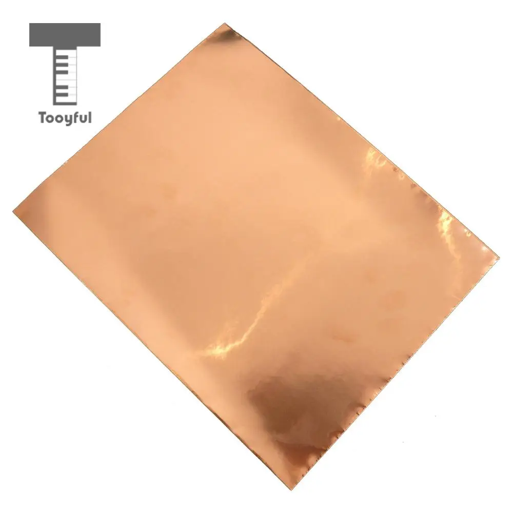 Guitar Copper Foil Slug & Snail Barrier EMI Shield Shielding Tape 30cm*20cm for Guitar Bass 1 Sheet Pack