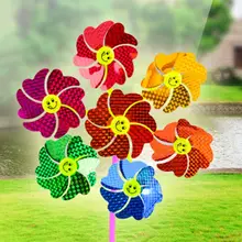 Ветряная мельница, детский Спиннер, блестящий блеск, блестящий смайлик, привлекательный Забавный праздничный декор для сада, игрушки для дома