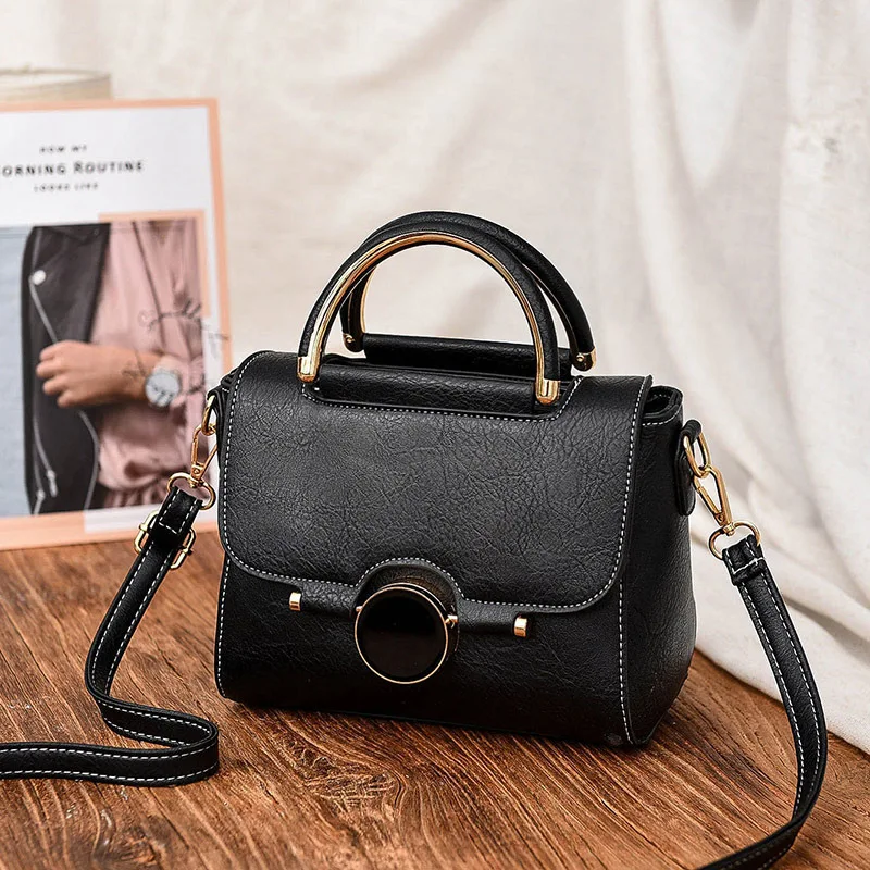 

2019 New Vintage High Quality Women Handbags Pu Leather Flap Female Shoulder Bag Designer Small Sweet Messenger bags Luxury Tote