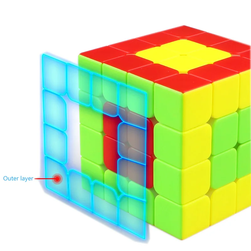 Valk 4 м 4x4x4 Магнитный Магический Куб Профессиональная головоломка скорость образования неклейкие кубики головоломка игра игрушки для детей подарок