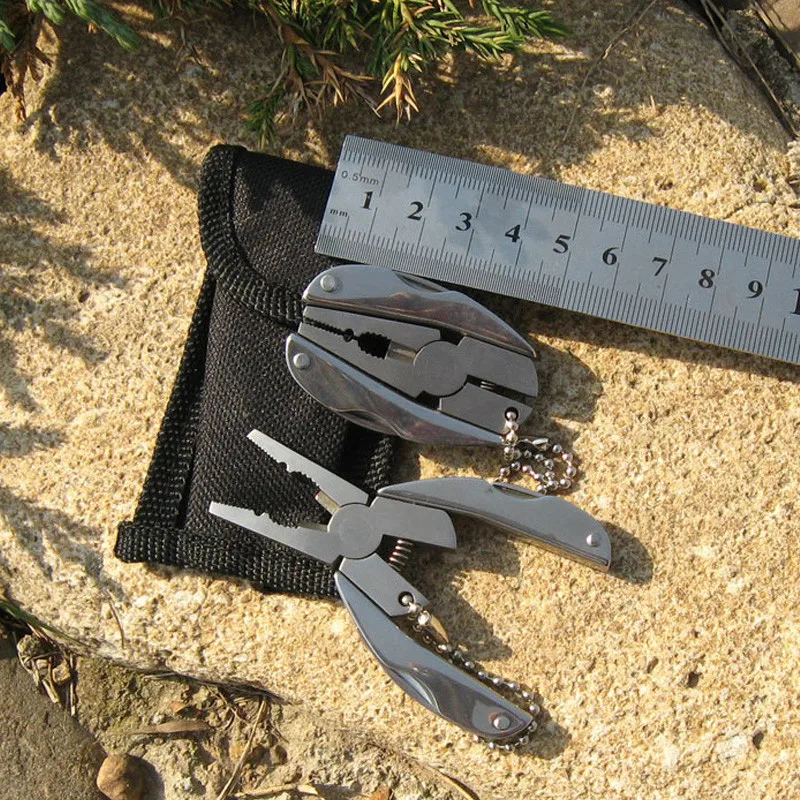 جيب Multitools ذو طيات 1 قطعة في الهواء الطلق البسيطة المحمولة للطي Muilti و الوظائف ذو طيات المشبك المفاتيح المشي أداة تخييم