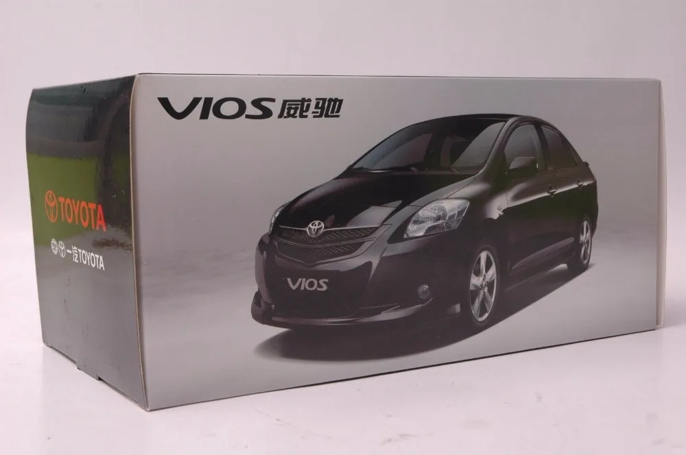 1:18 литая под давлением модель для Toyota Vios 2008 серебряный сплав игрушечный автомобиль миниатюрная коллекция подарок