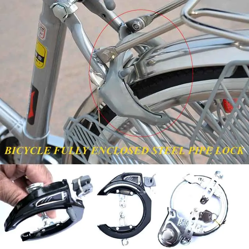 

2 Color Bicycle Lock Horseshoe Lock for Riding Accessories Closed Hardware Anti Theft Lock for Multifunctional Tools