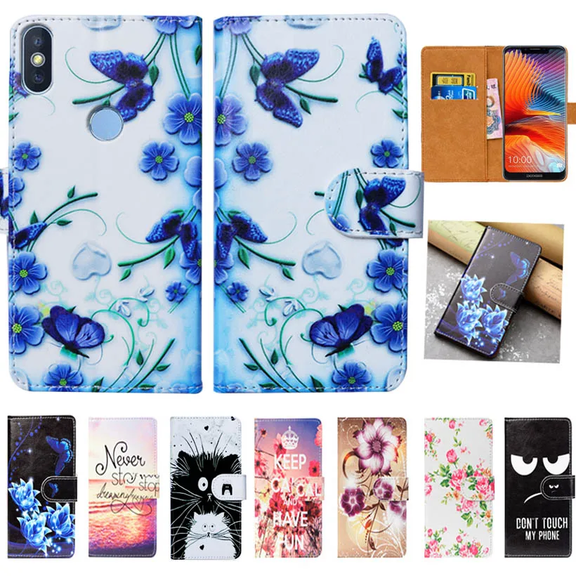 

For Doogee BL5500 Lite Case High Quality Pu Leather 6.1" Print Flip Wallet Case Cover For Doogee BL5500 Lite Book Case