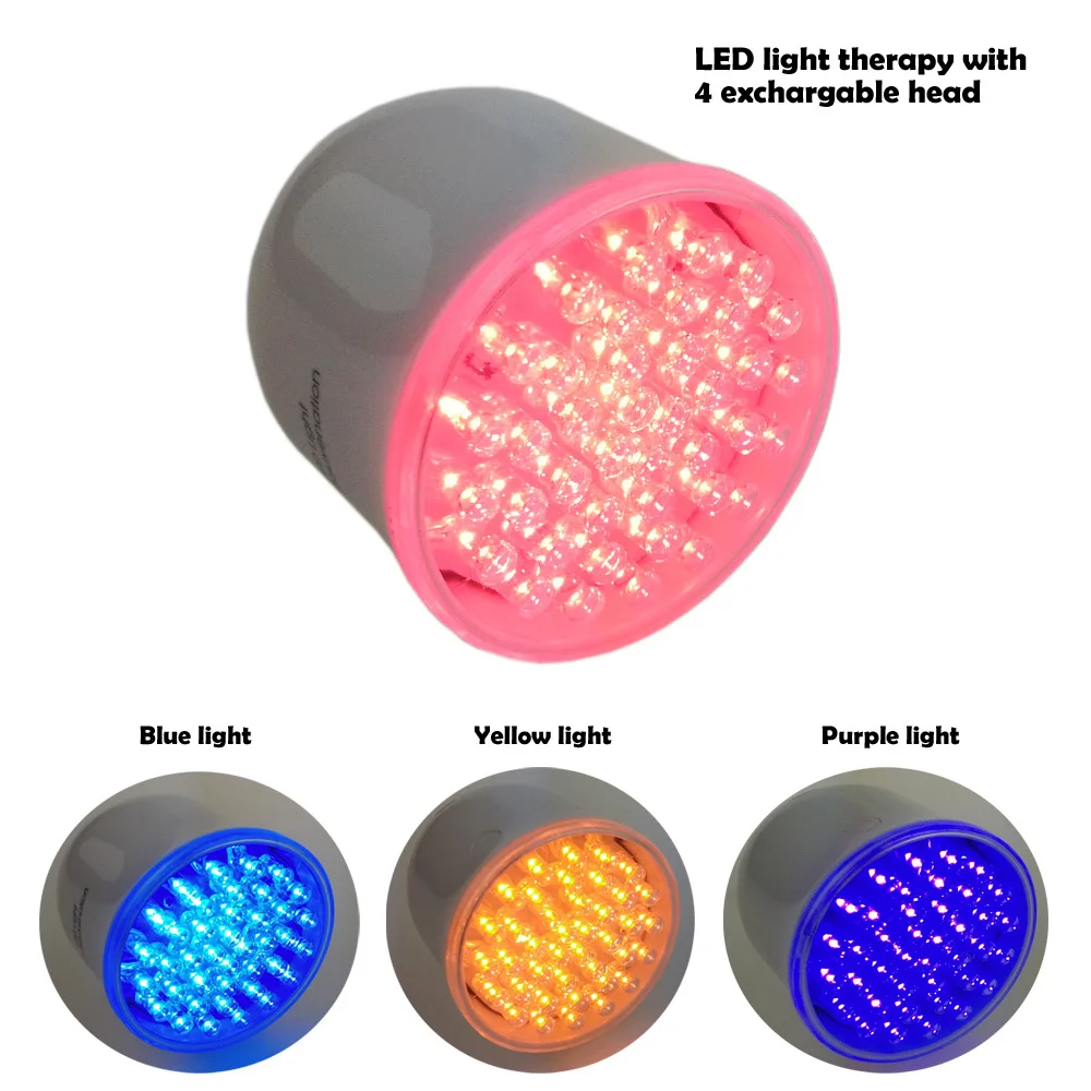 Handhold LED light therapy LED skin rejuvenation device with 4