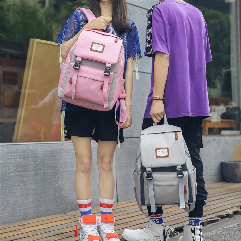 Menghuo Cover Backpack Women Leisure Travel Laptop Backpacks Men Business Mochila Waterproof Nylon Teenagers Student School Bags (21)