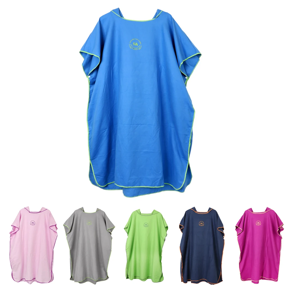 Water Sport Surf Poncho Wetsuit Changing Robe Towel with Hood for Men Women Kids Teenager changing at the Pool or Beach