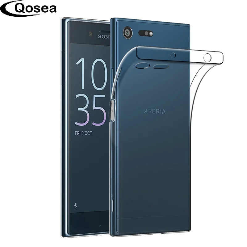 Qosea For Sony Xperia XZ Premium Case Slim Silicone Ultra-thin Transparent Soft TPU Protective XZ2 XZ1 Compact Cover |