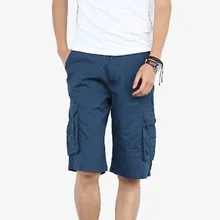 Мужские летние шорты Карго с несколькими карманами, армейские тактические шорты, мужские хлопковые военные шорты, повседневные свободные шорты до колен