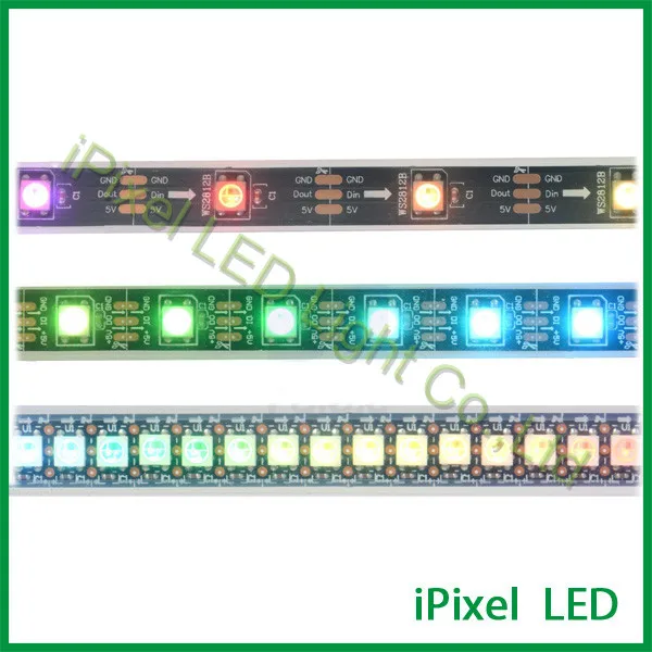 Высокая яркость 144 светодиодов/м WS2812B rgb светодиодный ленточный светильник DC5V 34 56