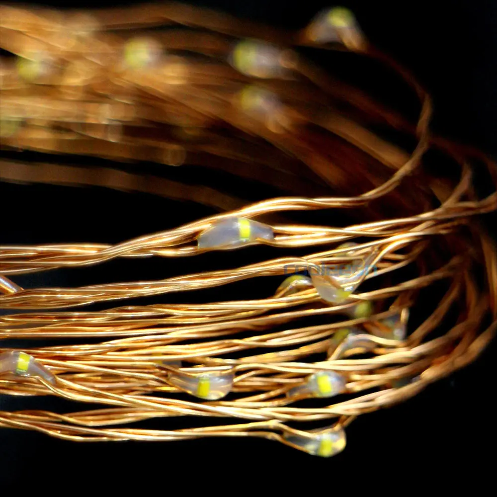 AA Battery Powered LED String Light 1M 2M 3M 4M 5M Waterproof Cooper Wire Strip Fairy Lamp for Holidays Party Garden Decorating