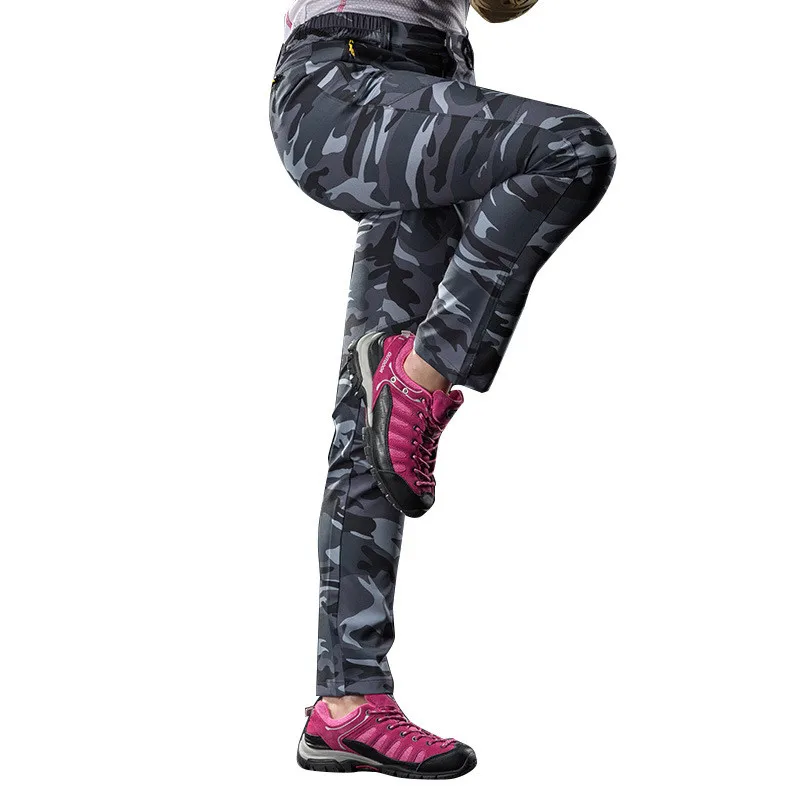 High quality Men Elastic outdoor trousers Spring autumn Camouflage sports pants Climbing camping 