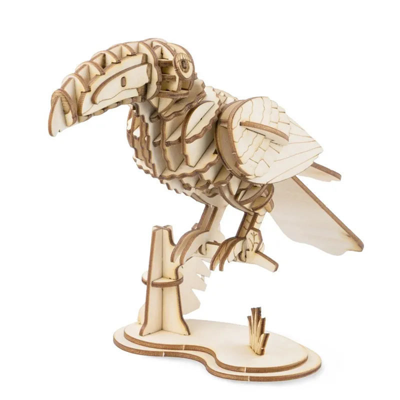 

Hot 3D Wood Puzzles Children Adults Animal Puzzles Wooden Toys Learning Education Environmental Assemble Toy Educational Games