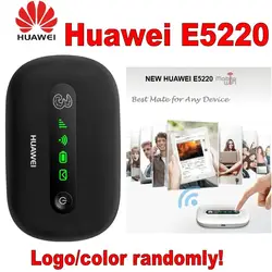 Разблокирована оригинальный huawei E5220 3g WI-FI Беспроводной маршрутизатор с Слот sim-карты huawei E5220