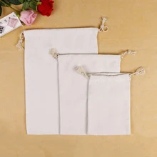 500 шт./лот холст, хлопок drawstring хозяйственная сумка индивидуальный логотип хранения Продуктовый Сумка