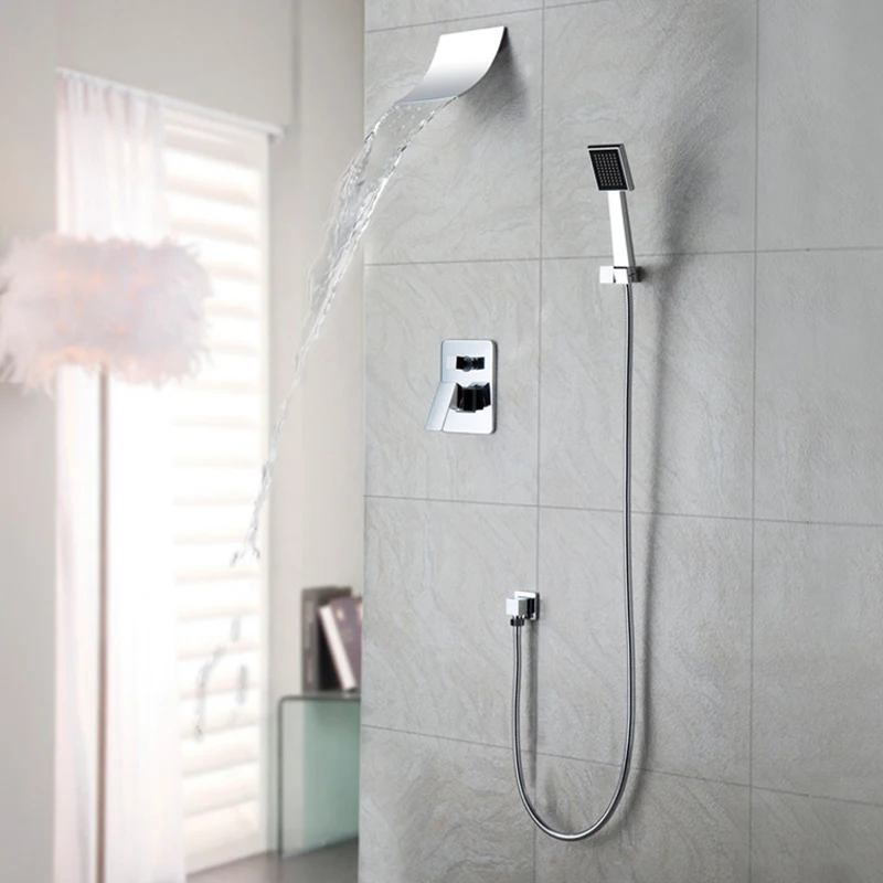 

Inwall 2 lever Waterfall Faucet Shower Mixer,Waterfall Shower Mixer Taps,Shower Faucet Mixer Taps