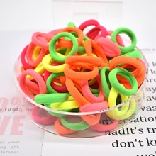 100-1000 pcs kids hair rope Hair Accessories Scrunchy Elastic Hair Bands Girls decorations Headbands Rubber Band hair scrunchies