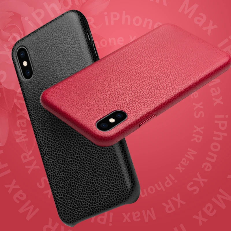 Чехол для телефона из натуральной кожи iPhone XS XR Max роскошный модный Ультратонкий