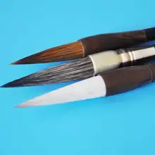 Комплект из 3 предметов кисточка для китайской каллиграфии ласка медведь шерсть 3 разных волос рисунок кисть, акварельная Кисть ручка арт поставки стационарных