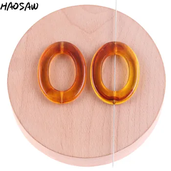 

30*40MM 150Pcs/Lot Acrylic Beads Flat Oval Shape Beads For DIY Handmade Earrings Jewelry Findings/Necklace/Accessories Making