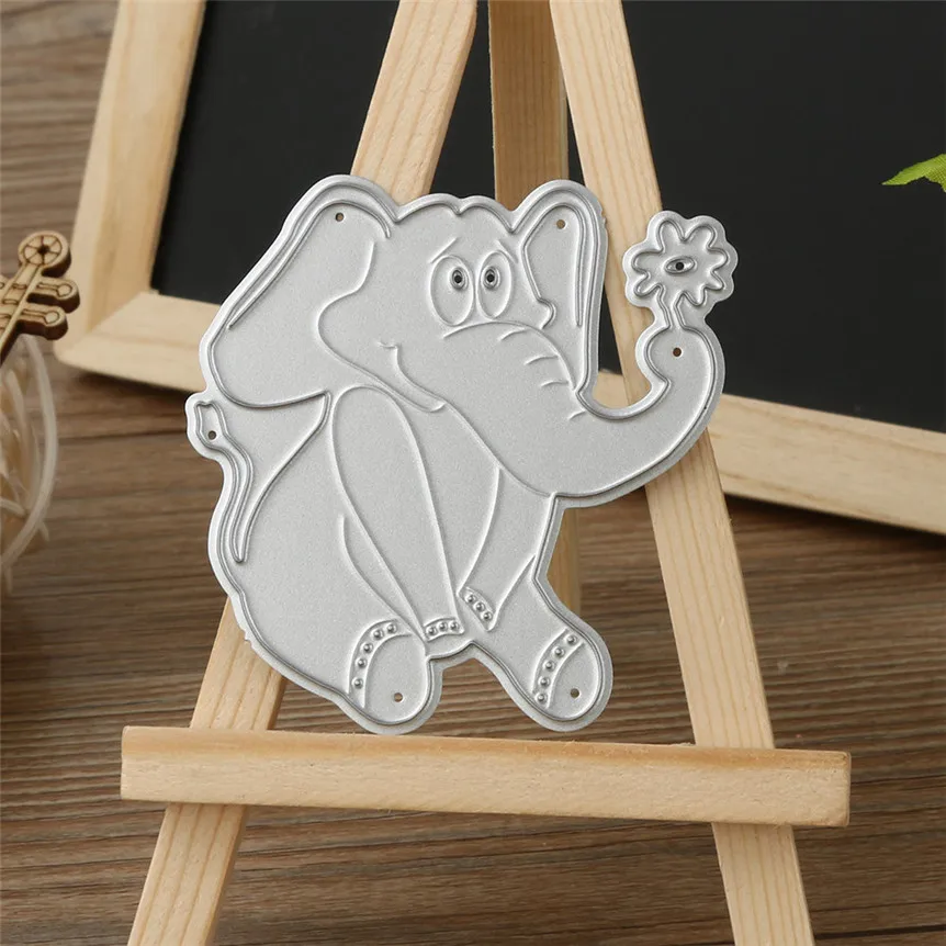 

Elephant New Metal Cutting Dies Stencil DIY Scrapbooking Embossing Album Paper Card Craft 0515