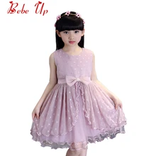 Для девочек; летний комплект одежды с рюшами платье принцессы Одежда для маленьких девочек и девочек-подростков платья с юбкой из тюля для девочек для вечерние и свадебные платья без рукавов розового и белого цвета