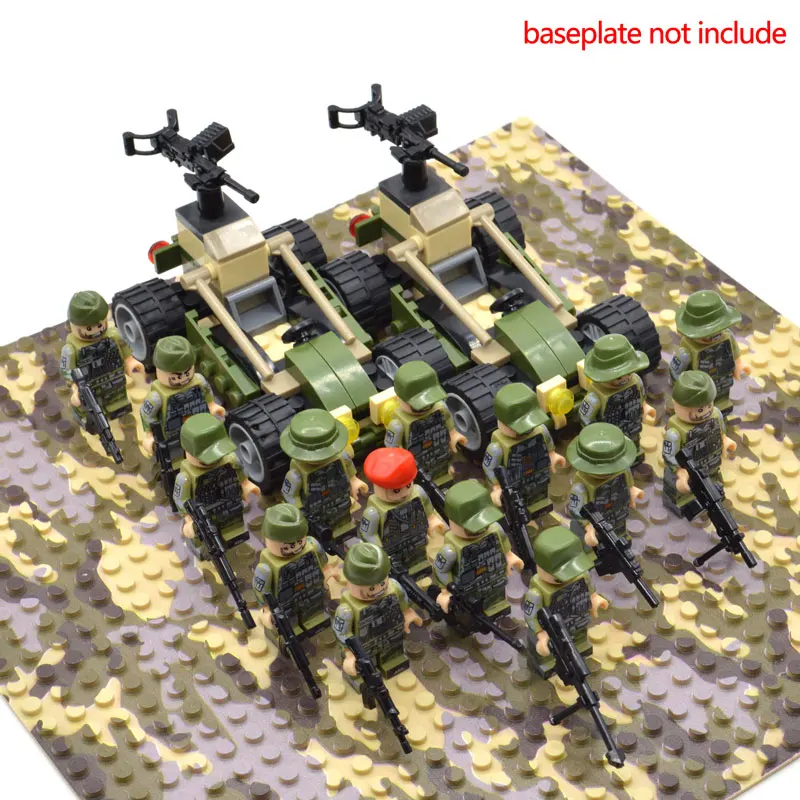 

New modern war blocks soldiers Military Army Jungle Special Delta force team sets figures Building blocks toys for boys