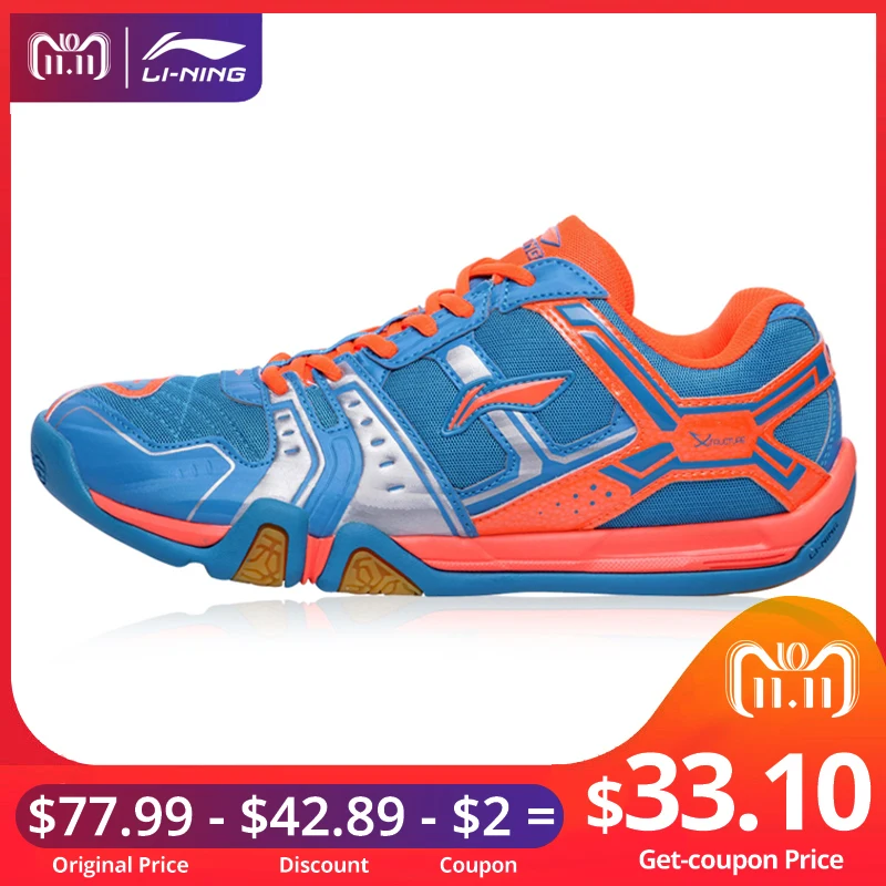 

(11.11 Clearance)Li-Ning Men Badminton Shoes Wearable LiNing Breathable Sport Shoes Sneakers AYTJ073 XYY098