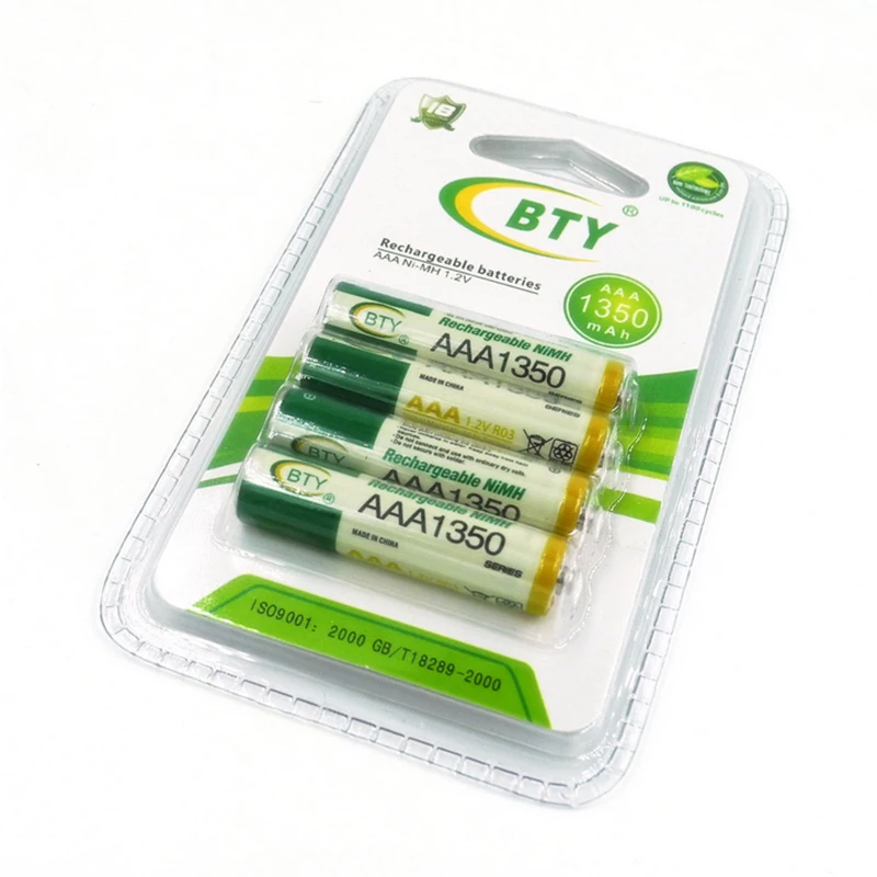 4Pcs For Power Bank Case Rechargeable Batteries AAA NI MH 1.2V AAA