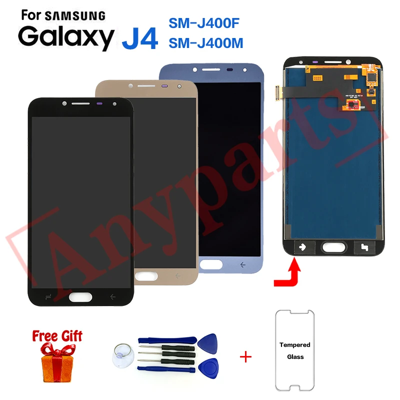 Pаспродажа Активно матричные осид, для samsung J4 SM J400 Дисплей ЖК Экран Замена для samsung Galaxy J4 SM J400F SM J400G ЖК модуль экрана дисплея