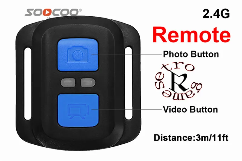 2,4G экшн-камера Пульт дистанционного управления для спортивной камеры SOOCOO C30R