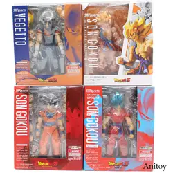 Dragon Ball Z SHF Vegetto resuration F Son Gokou ПВХ фигурка Коллекционная модель игрушки 16 см KT3761