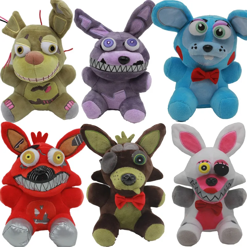 Плюшевые игрушки FNAF Five Nights At Freddy's 4 медведь Фредди Маус Фокси Бонни и Чика
