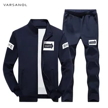 Varsanol мужские seatershirts Наборы для ухода за кожей Костюмы осенний комплект с капюшоном толщиной Брюки для девочек 2 шт. Повседневное Треники Костюмы спортивные костюм