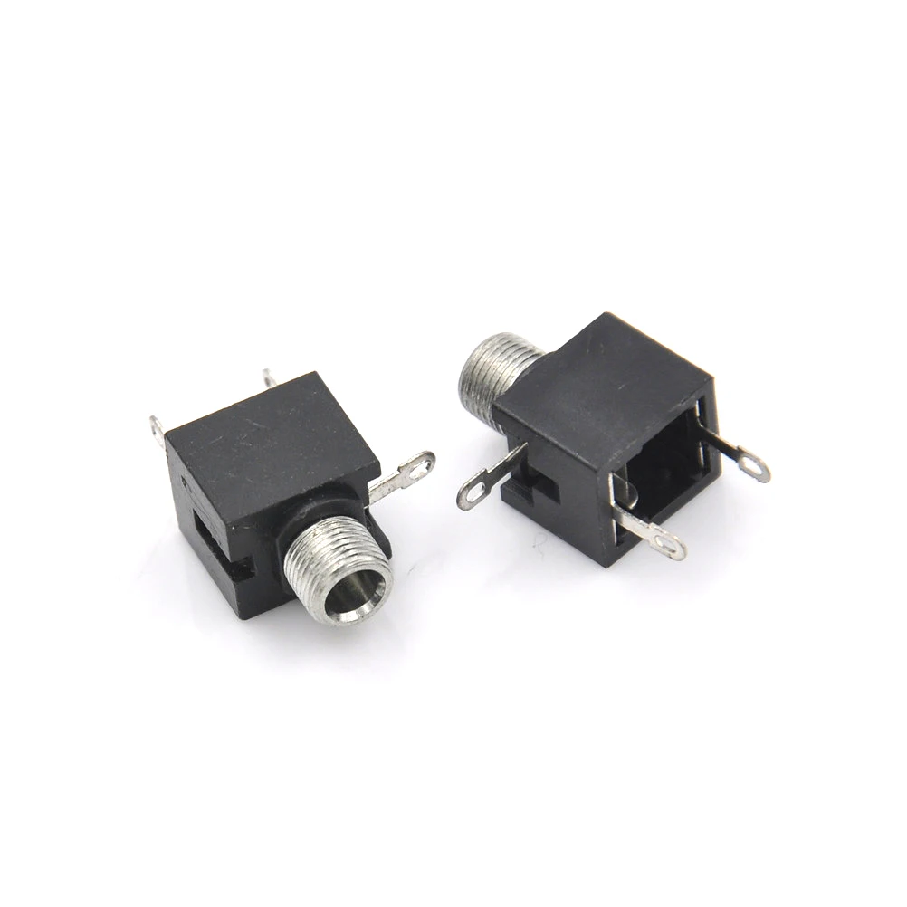 

5pcs/lot 3.5mm Female Audio Connector 3 Pin DIP Headphone Jack Socket Mono Channel Double Track Socket Single sonic jack