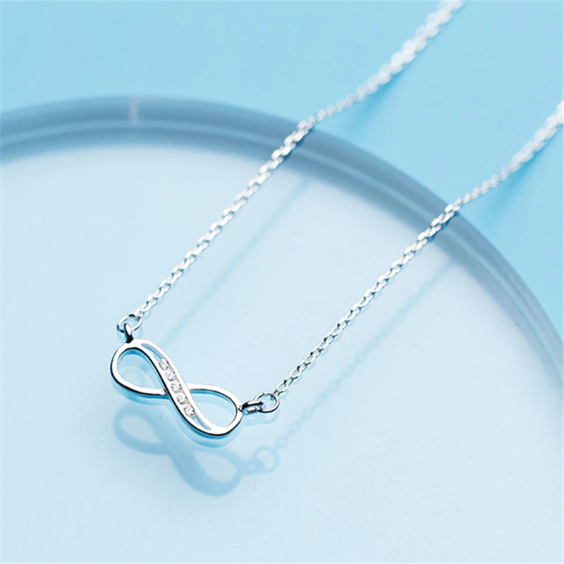 

Endless Pendants Necklace 100% 925 Silver Kolye Charm Minimalism Vintage Boho Bijoux Femme Collier Necklace Women Joyas Jewelry
