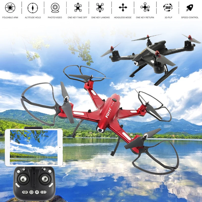 

Drone Quadcopter UAV Aircraft FQ02W 2.4GHz ABS 4 Channel FPV Photo 3D Flips Premium Remote Quadcopter RC Toys Remote Control